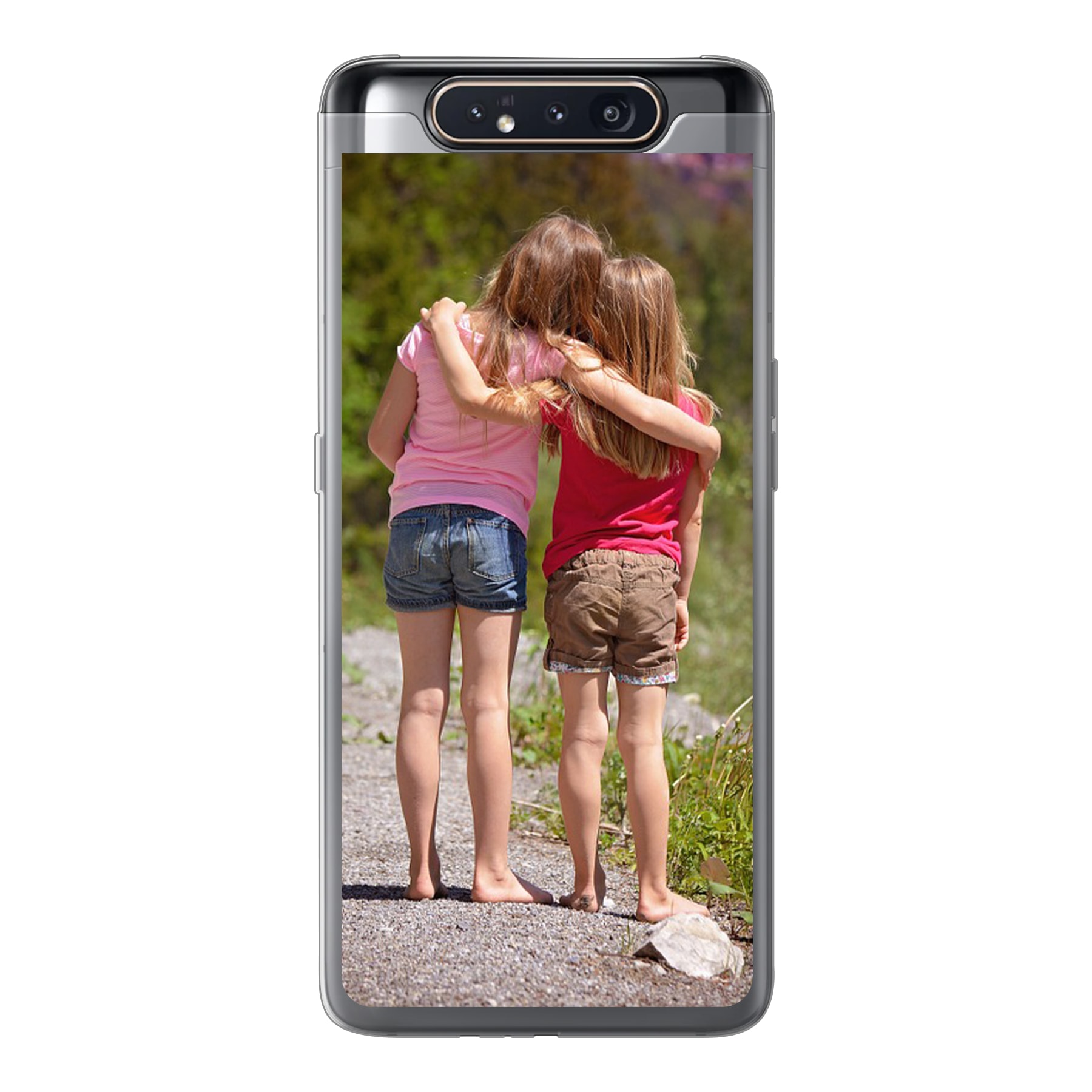 Samsung Galaxy A80/A90 Soft case (back printed, transparent)