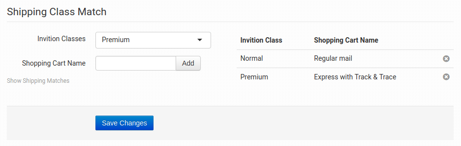 Order Desk shipping level matching