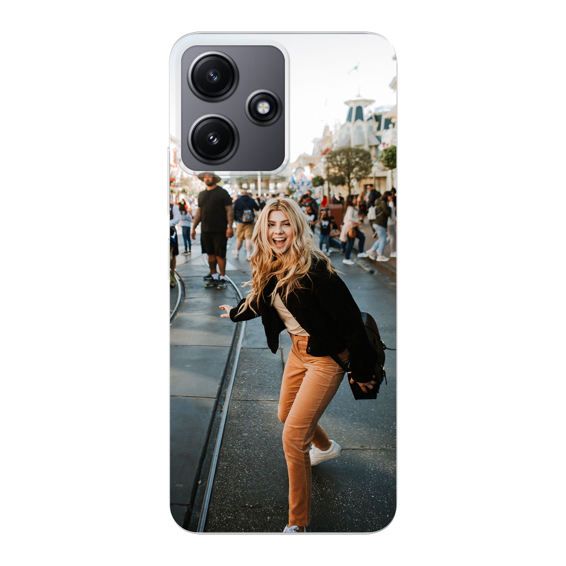 Xiaomi Redmi 12 / Redmi 12 5G Soft case (back printed, transparent)